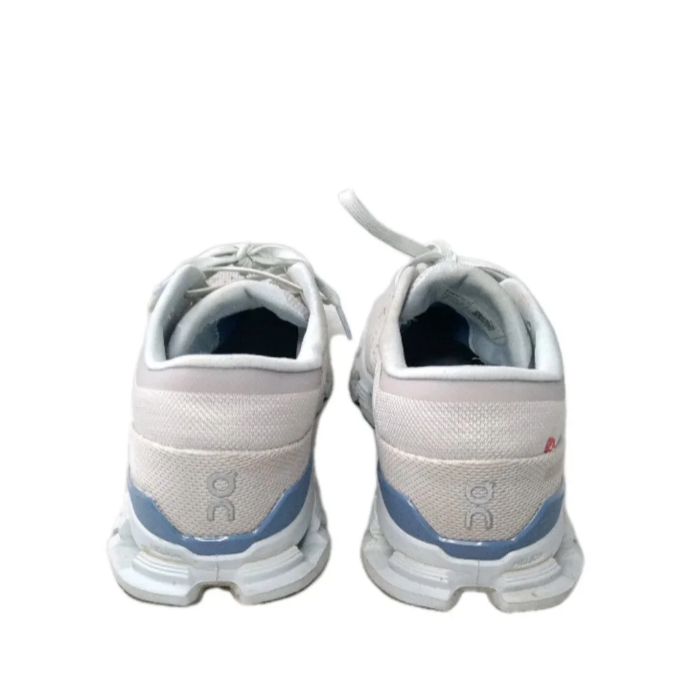 ON Running Cloud X 4 Shoes Women's Size 10.5 Sneakers Silver Chambray